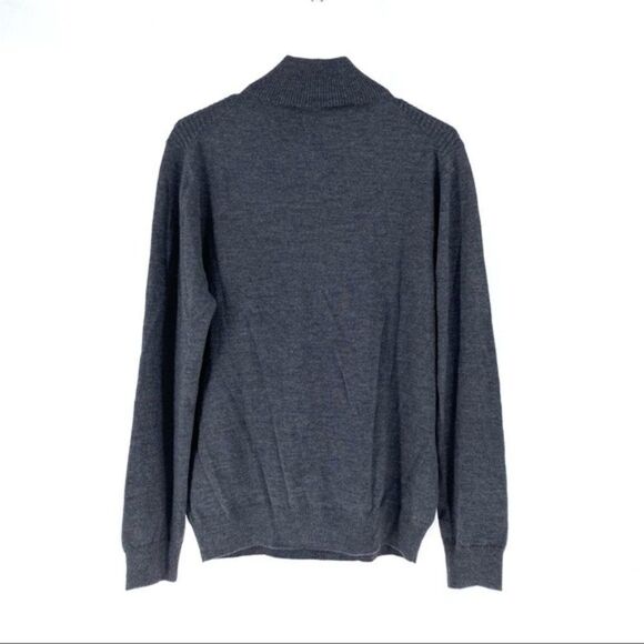 Porsche Design Men's Merino Wool Mock Neck Half Zip Sweater - M - Picture 7 of 10